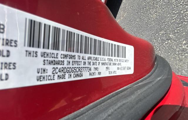 Photo 10 from auction – 2012 DODGE GRAND CARA with VIN 2C4RDGDG5CR277734