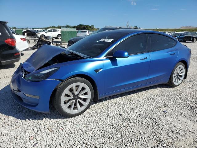 Снимка 1 от търг – 2022 TESLA MODEL 3 с VIN 5YJ3E1EA8NF351155