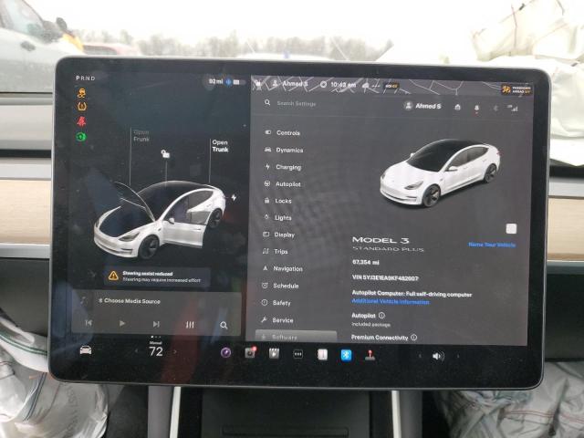 Photo 9 from auction – 2019 TESLA MODEL 3 with VIN 5YJ3E1EA9KF482607