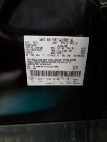 Photo 14 from auction – 2014 FORD EXPLORER L with VIN 1FM5K8F84EGA64418