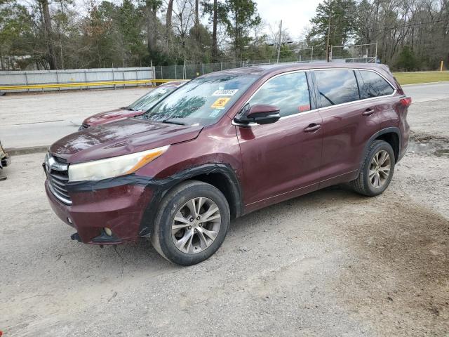 TOYOTA HIGHLANDER 2015 with VIN 5TDZKRFH6FS110026 - Photo from auction