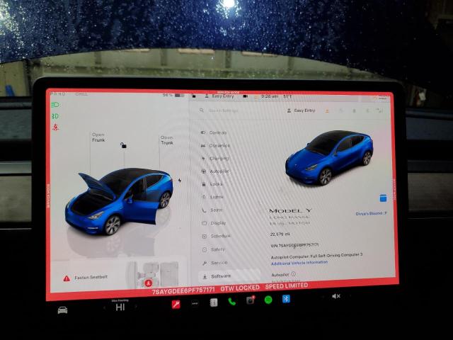 Photo 9 from auction – 2023 TESLA MODEL Y with VIN 7SAYGDEE6PF757171