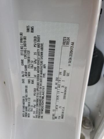 Photo 14 from auction – 2021 FORD BRONCO BAS with VIN 1FMDE5DH7MLA63161