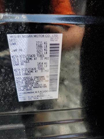 Photo 14 from auction – 2017 NISSAN PATHFINDER with VIN 5N1DR2MN8HC654100