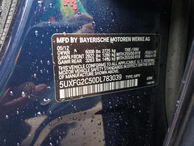 Photo 14 from auction – 2013 BMW X6 XDRIVE3 with VIN 5UXFG2C50DL783039