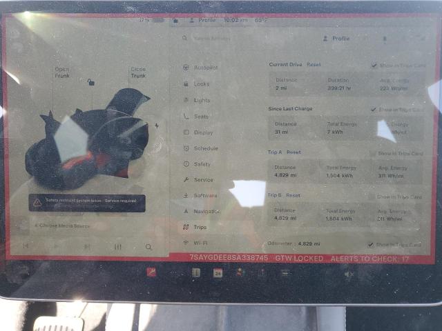 Photo 9 from auction – 2025 TESLA MODEL Y with VIN 7SAYGDEE8SA338745