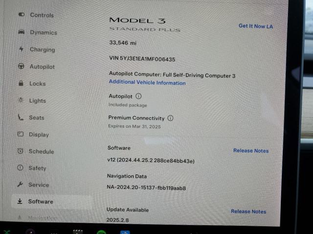 Photo 9 from auction – 2021 TESLA MODEL 3 with VIN 5YJ3E1EA1MF006435