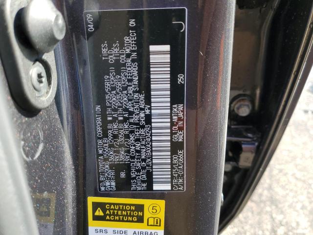 Photo 14 from auction – 2010 LEXUS RX 350 with VIN JTJZK1BAXA2404293