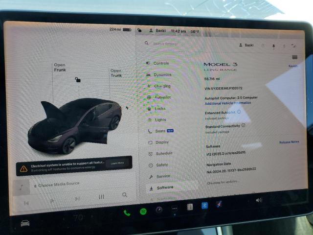 Photo 9 from auction – 2018 TESLA MODEL 3 with VIN 5YJ3E1EA6JF102072