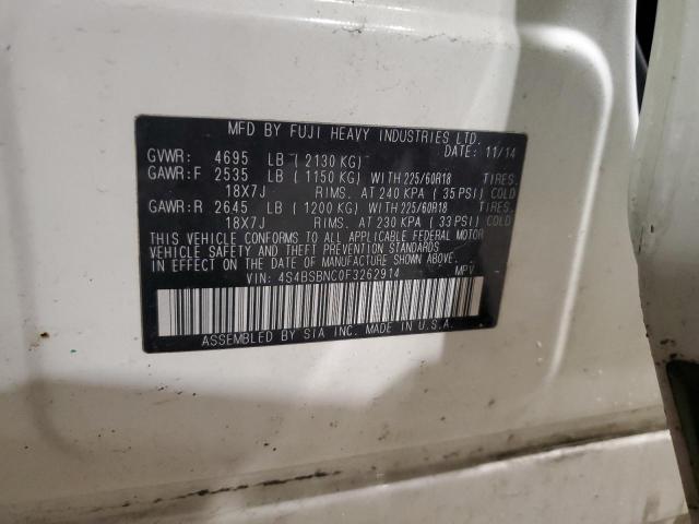 Photo 14 from auction – 2015 SUBARU OUTBACK 2. with VIN 4S4BSBNC0F3262914
