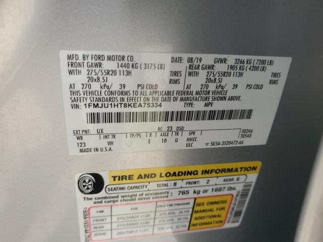 Photo 14 from auction – 2019 FORD EXPEDITION with VIN 1FMJU1HT8KEA75334