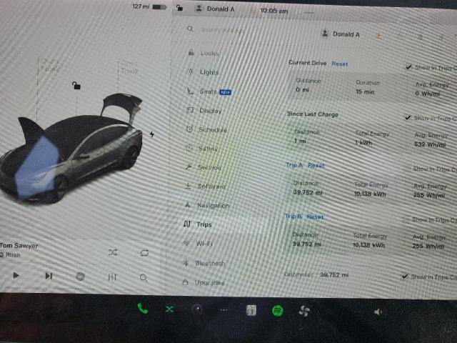 Photo 9 from auction – 2020 TESLA MODEL 3 with VIN 5YJ3E1EAXLF743342