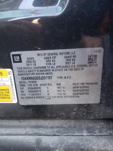 Photo 14 from auction – 2016 GMC ACADIA SLE with VIN 1GKKRNED2GJ231157