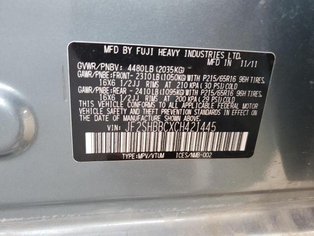Photo 14 from auction – 2012 SUBARU FORESTER X with VIN JF2SHBBCXCH421445