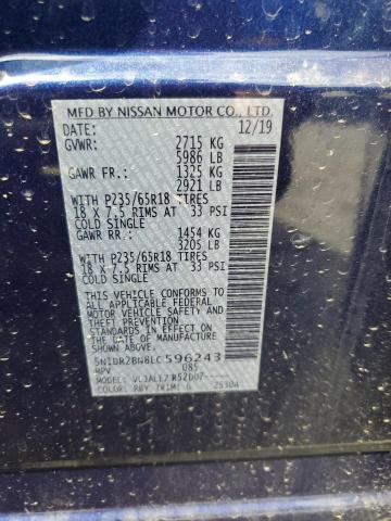 Photo 14 from auction – 2020 NISSAN PATHFINDER with VIN 5N1DR2BN8LC596243