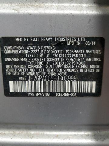 Photo 14 from auction – 2014 SUBARU XV CROSSTR with VIN JF2GPACC5E8303999
