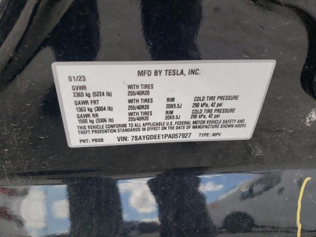 Photo 14 from auction – 2023 TESLA MODEL Y with VIN 7SAYGDEE1PA057927