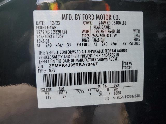 Photo 14 from auction – 2024 FORD EDGE SEL with VIN 2FMPK4J95RBA70467