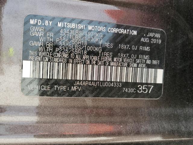 Photo 14 from auction – 2020 MITSUBISHI OUTLANDER with VIN JA4AP4AU1LU004333