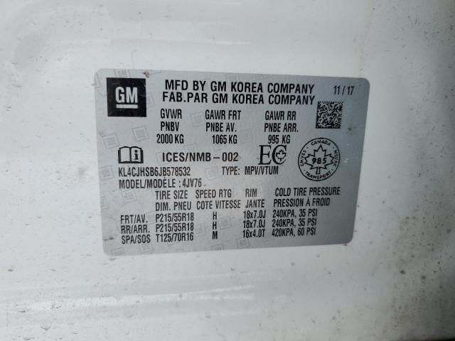 Photo 14 from auction – 2018 BUICK ENCORE PRE with VIN KL4CJHSB6JB578532