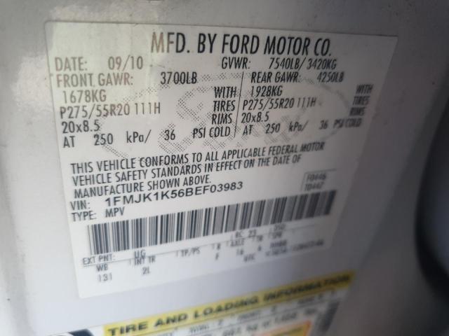 Photo 14 from auction – 2011 FORD EXPEDITION with VIN 1FMJK1K56BEF03983