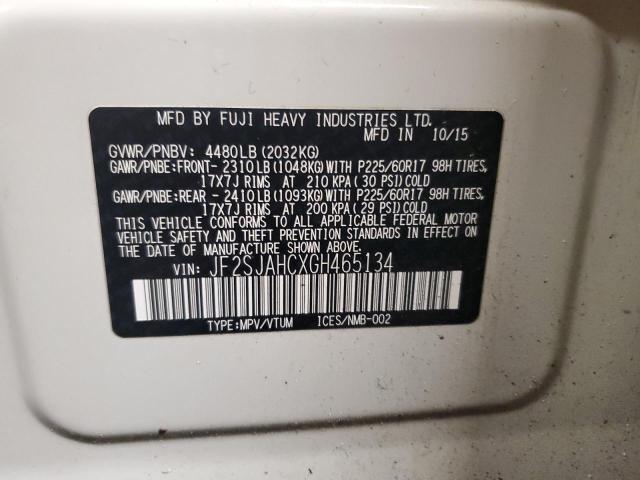 Photo 14 from auction – 2016 SUBARU FORESTER 2 with VIN JF2SJAHCXGH465134