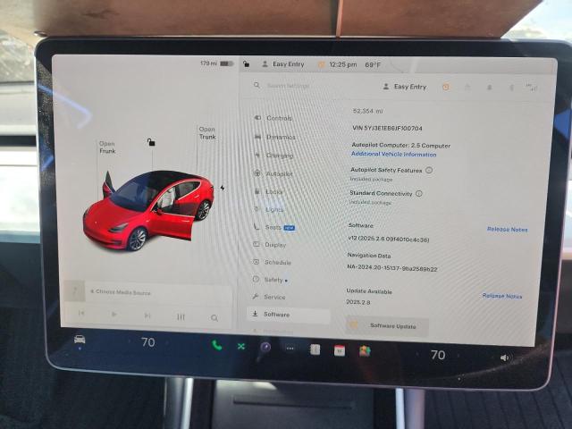 Photo 9 from auction – 2018 TESLA MODEL 3 with VIN 5YJ3E1EB6JF100704