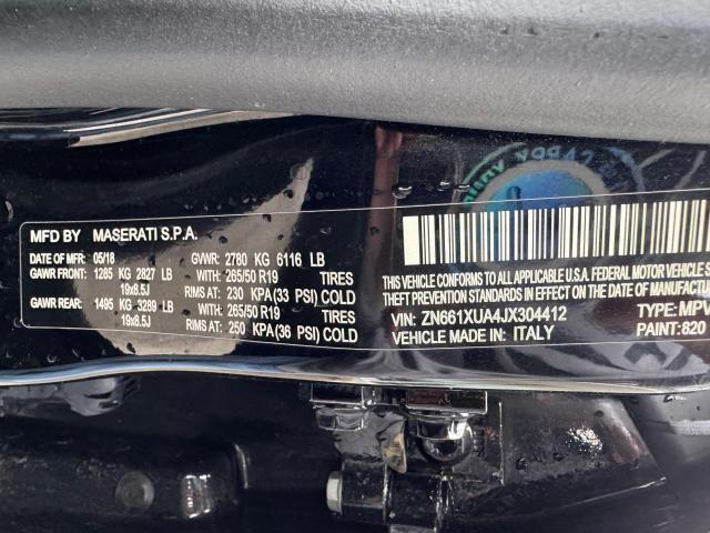 Photo 10 from auction – 2018 MASERATI LEVANTE with VIN ZN661XUA4JX304412