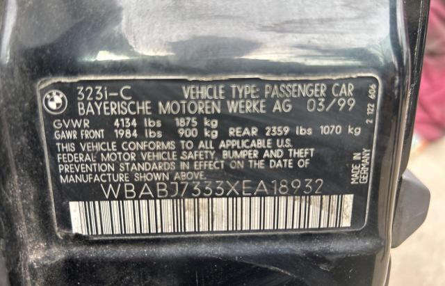 Photo 10 from auction – 1999 BMW 323 IC with VIN WBABJ7333XEA18932