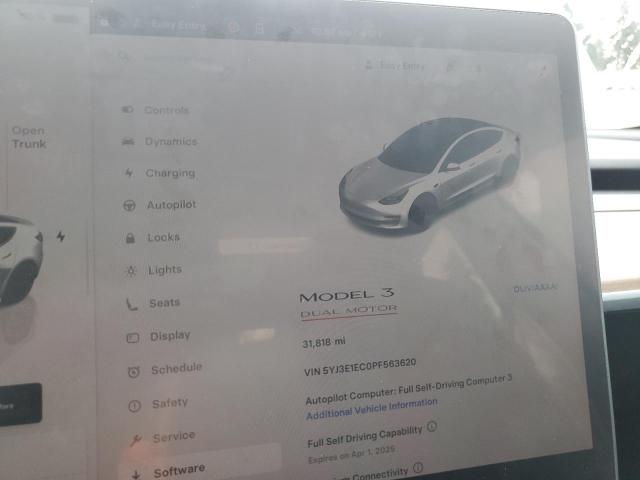 Снимка 9 от търг – 2023 TESLA MODEL 3 с VIN 5YJ3E1EC0PF563620