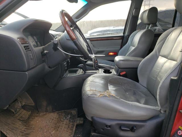 Photo 7 from auction – 2002 JEEP GRAND CHER with VIN 1J8GW68J52C155537