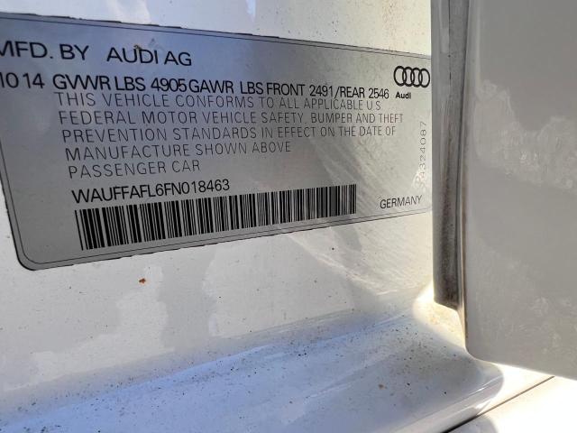 Снимка 10 от търг – 2015 AUDI A4 PREMIUM с VIN WAUFFAFL6FN018463