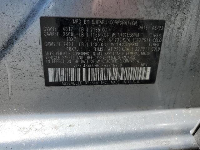 Photo 14 from auction – 2024 SUBARU CROSSTREK with VIN 4S4GUHF64R3716968