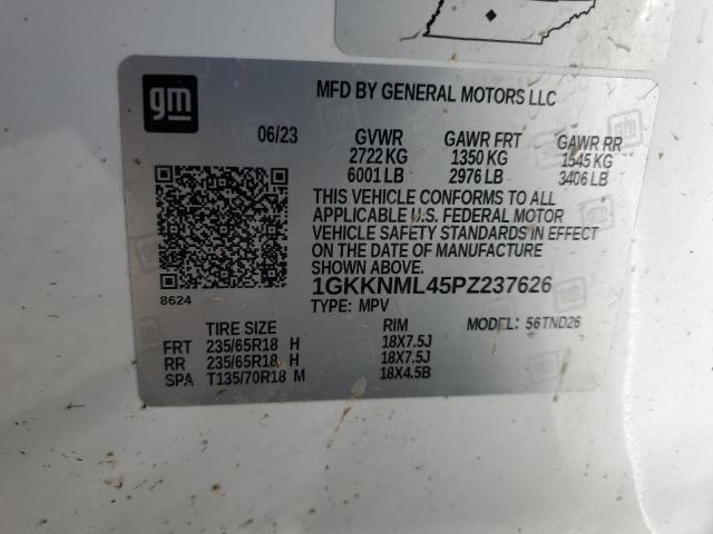 Photo 14 from auction – 2023 GMC ACADIA SLT with VIN 1GKKNML45PZ237626