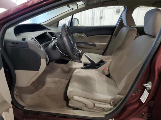 Photo 7 from auction – 2012 HONDA CIVIC LX with VIN 19XFB2F50CE062335
