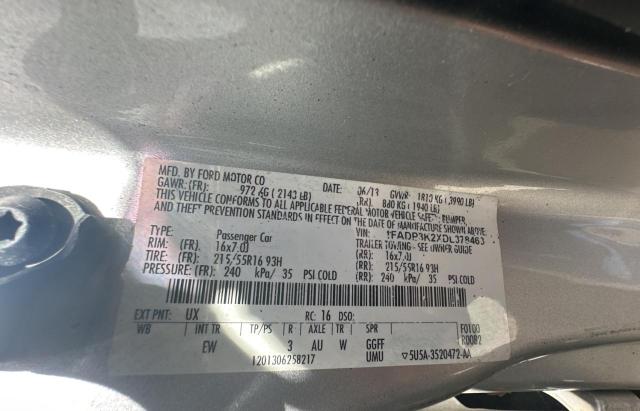 Photo 10 from auction – 2013 FORD FOCUS SE with VIN 1FADP3K2XDL378463