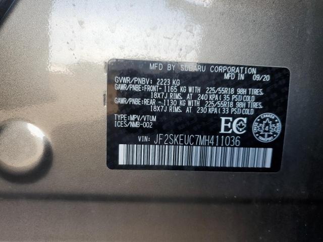 Photo 14 from auction – 2021 SUBARU FORESTER L with VIN JF2SKEUC7MH411036