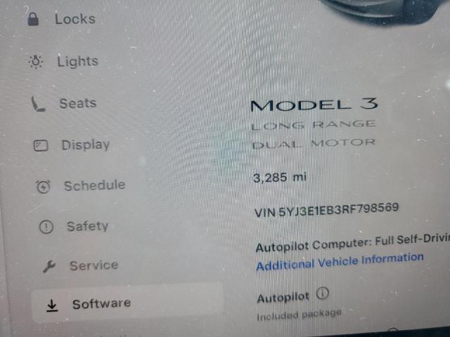 Снимка 9 от търг – 2024 TESLA MODEL 3 с VIN 5YJ3E1EB3RF798569
