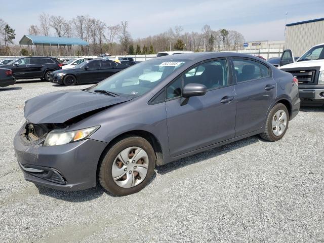 HONDA CIVIC LX 2014 with VIN 19XFB2F55EE021590 - Photo from auction