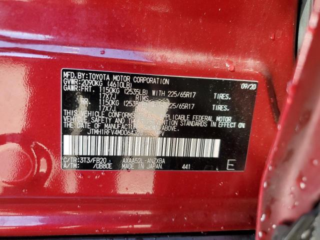 Photo 14 from auction – 2021 TOYOTA RAV4 LE with VIN JTMH1RFV4MD064323