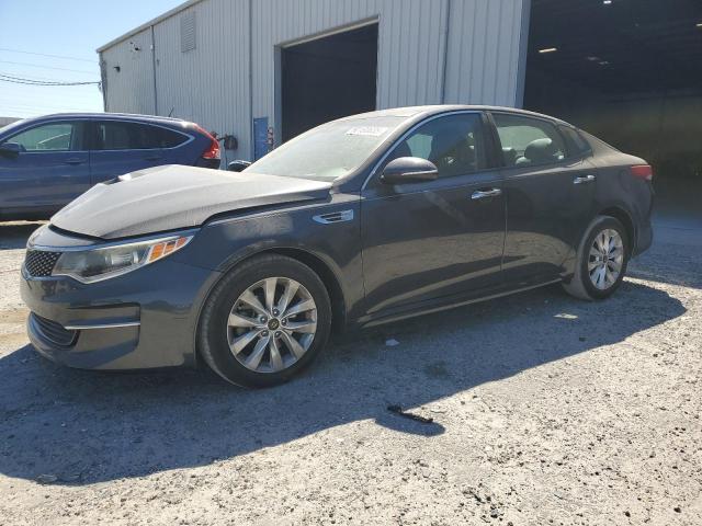 KIA OPTIMA EX 2018 with VIN 5XXGU4L30JG187028 - Photo from auction