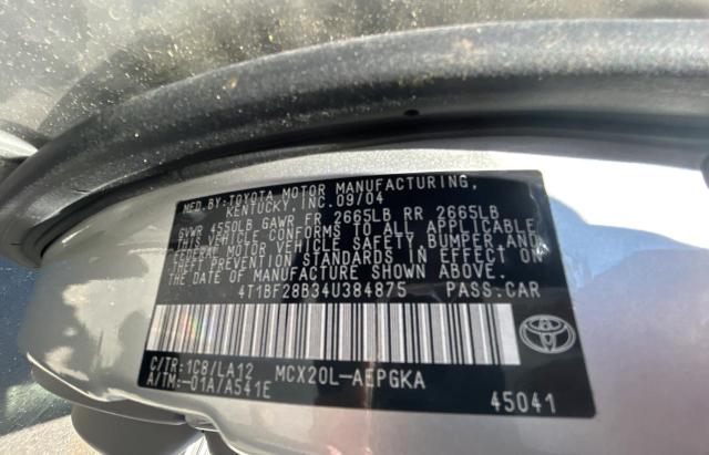 Photo 10 from auction – 2004 TOYOTA AVALON XL with VIN 4T1BF28B34U384875