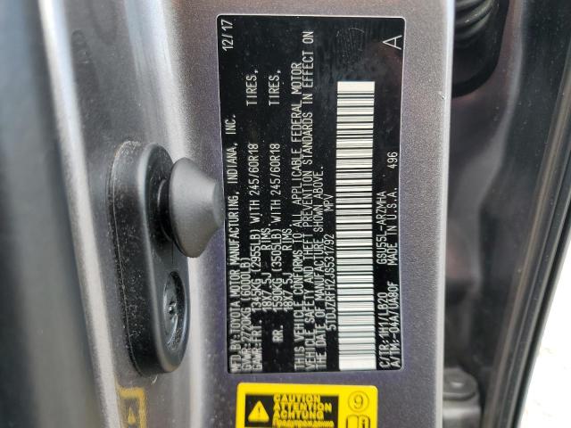 Photo 14 from auction – 2018 TOYOTA HIGHLANDER with VIN 5TDJZRFH2JS531792