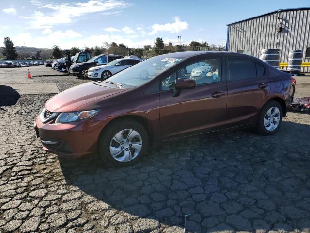 Photo 1 from auction – 2014 HONDA CIVIC LX with VIN 19XFB2F54EE249483