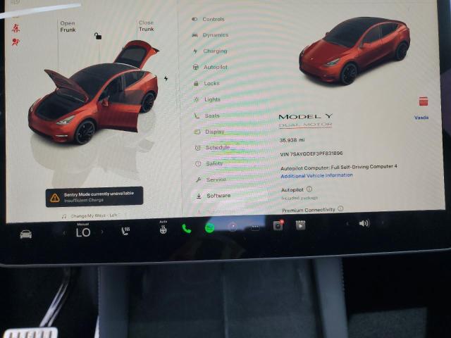 Фото 9 с аукциона – 2023 TESLA MODEL Y с VIN 7SAYGDEF3PF831896