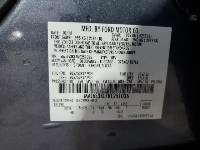 Photo 14 from auction – 2019 FORD ECOSPORT T with VIN MAJ6S3KL7KC251036