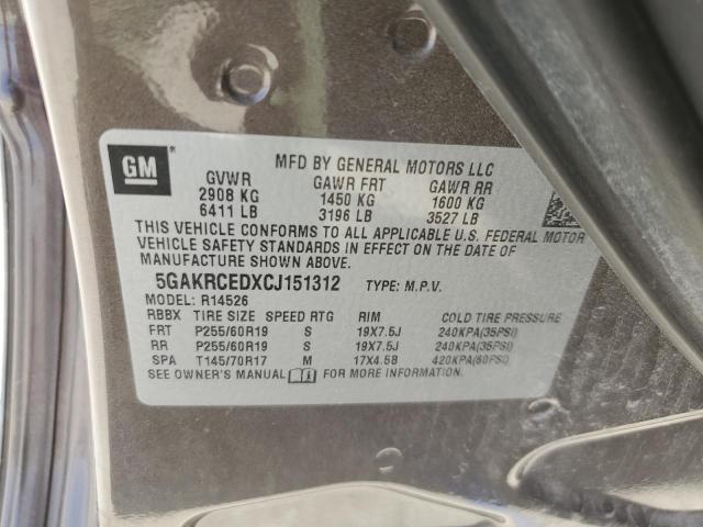 Photo 14 from auction – 2012 BUICK ENCLAVE with VIN 5GAKRCEDXCJ151312