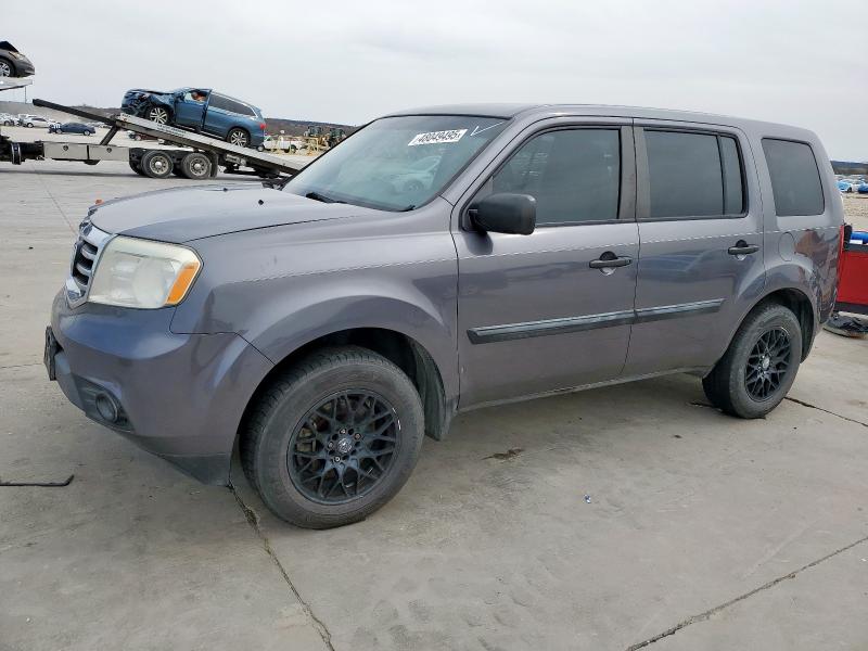 HONDA PILOT LX 2014 with VIN 5FNYF3H28EB008624 - Photo from auction