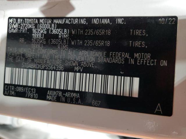 Снимка 14 от търг – 2023 TOYOTA HIGHLANDER с VIN 5TDABRCH3PS564396