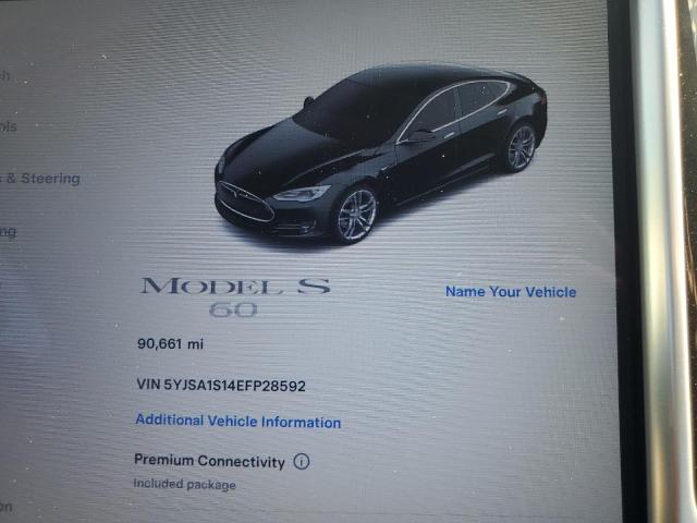 Photo 9 from auction – 2014 TESLA MODEL S with VIN 5YJSA1S14EFP28592